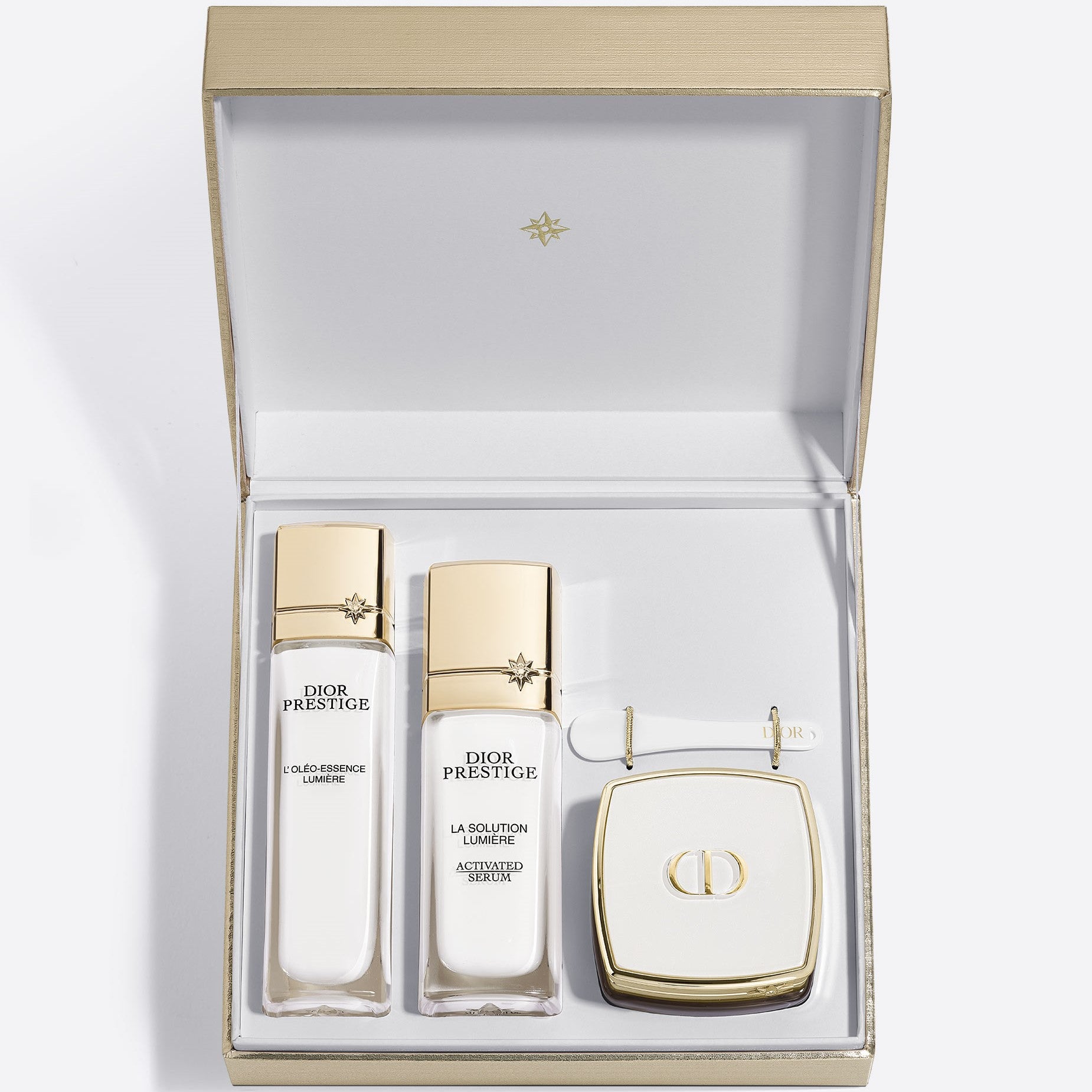 DIOR PRESTIGE – THE EXCEPTIONAL BRIGHTENING AND REVITALIZING RITUAL ~ Facial Skincare Set – Exfoliating Lotion, Serum and Emulsion