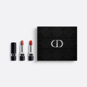 THE ROUGE DIOR SET ~ Set of 2 Lipsticks - Couture Color and Floral Lip Care