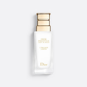 DIOR PRESTIGE LIGHT-IN-WHITE L'ÉMULSION LUMIÈRE ~ Brightening and restructuring skincare - hydrates, repairs and evens out the skin