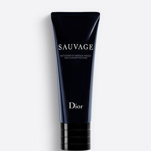 SAUVAGE FACE CLEANSER AND MASK ~ 2-In-1 Face Cleanser - Cleanses and Purifies the Skin