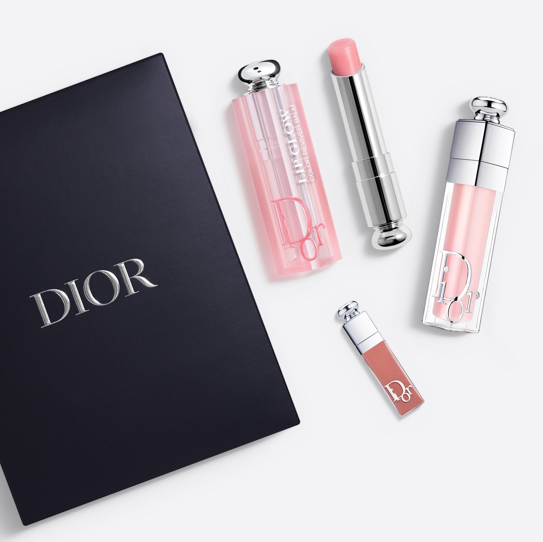 DIOR ADDICT NATURAL GLOW SET ~ Lip Balm and Plumping Gloss - 3 Products