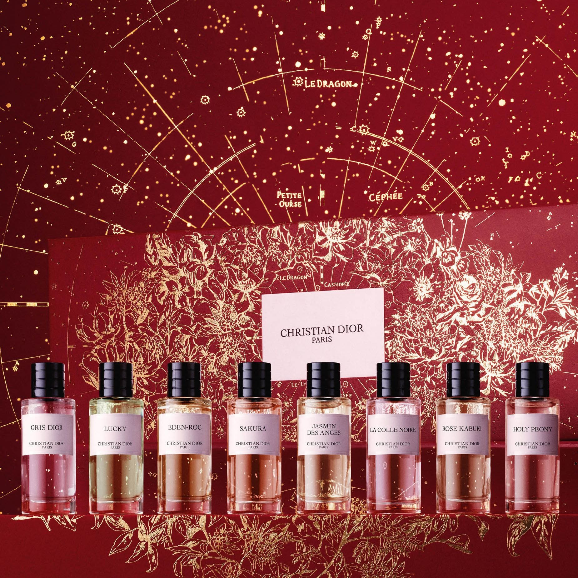 FRAGRANCE DISCOVERY SET - LUNAR NEW YEAR LIMITED EDITION ~ 8 La Collection Privée Christian Dior Fragrance Miniatures